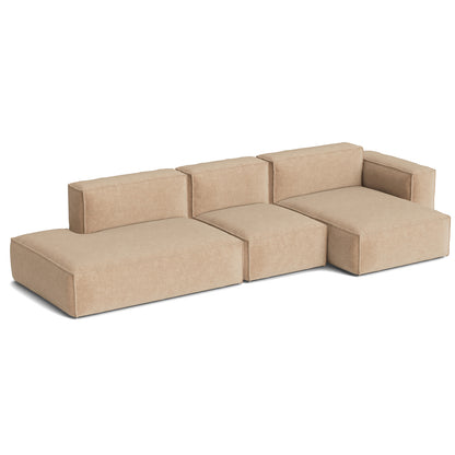 Mags Soft 3 Seater Sofa (Low Armrest) with Removable Cover by HAY - Combination 4 Right / Overlap 01