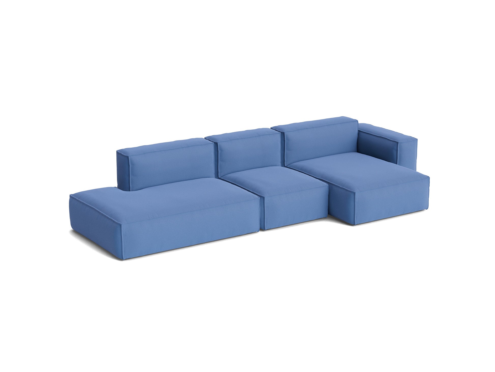Mags Soft 3 Seater Sofa (Low Armrest) with Removable Cover by HAY - Combination 4 Right / Story 023