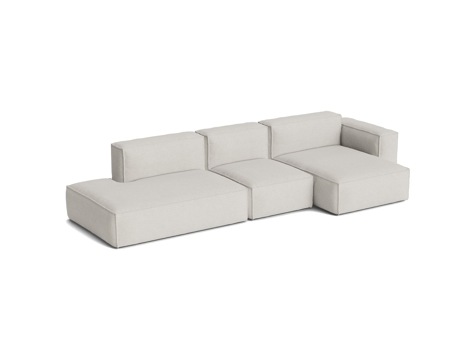 Mags Soft 3 Seater Sofa (Low Armrest) with Removable Cover by HAY - Combination 4 Right / Story 102