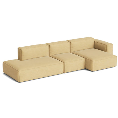 Mags Soft 3 Seater Sofa (Low Armrest) with Removable Cover by HAY - Combination 4 Right / Yuma 833