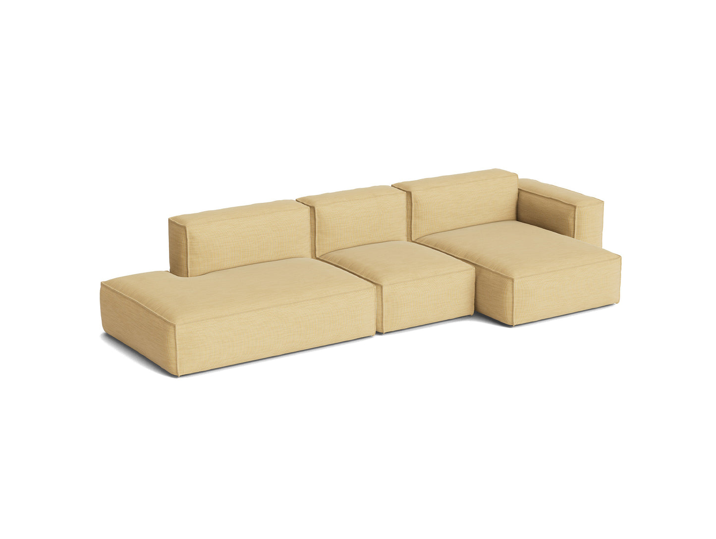 Mags Soft 3 Seater Sofa (Low Armrest) with Removable Cover by HAY - Combination 4 Right / Yuma 833