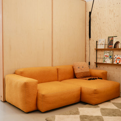 HAY Mags Soft (Low Armrest) 2.5-Seater Sofa / S1964 + S8265 / Metaphor 033 Bumblebee (Yellow)