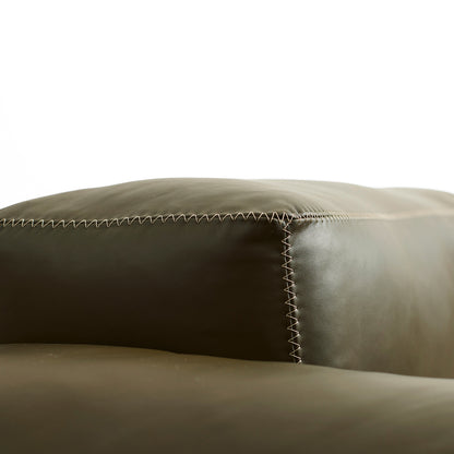 Mags Soft 2.5 Seater Sofa (Low Armrest) by HAY - Combination 1 / Sense Forest / Beige Stitching