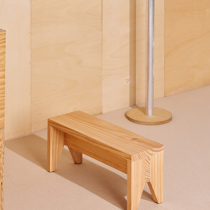 Manolito Stool by HAY -Long /  Natural Pine