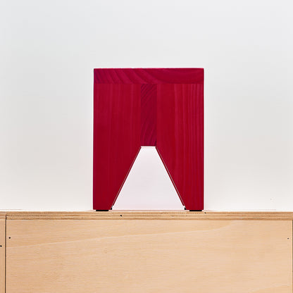 Manolito Stool by HAY - Short / Red Pine