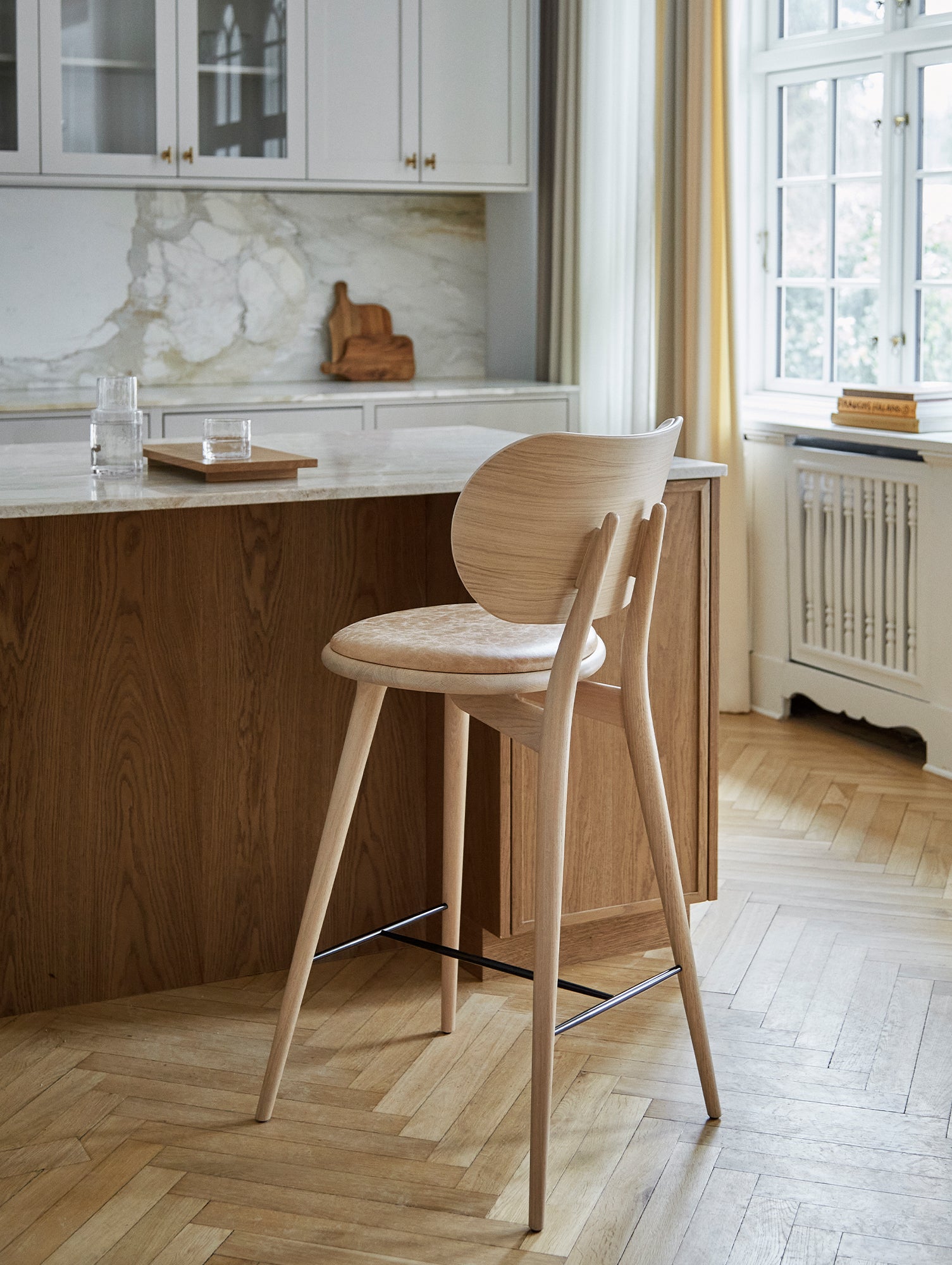 High Stool Backrest by Mater