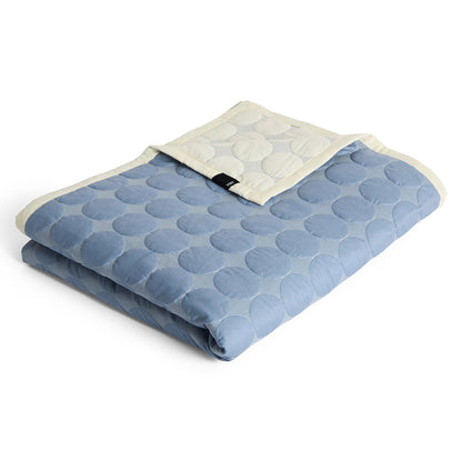 Mega Dot Bed Cover (Organic) by HAY - 235x245 / Dusty Blue