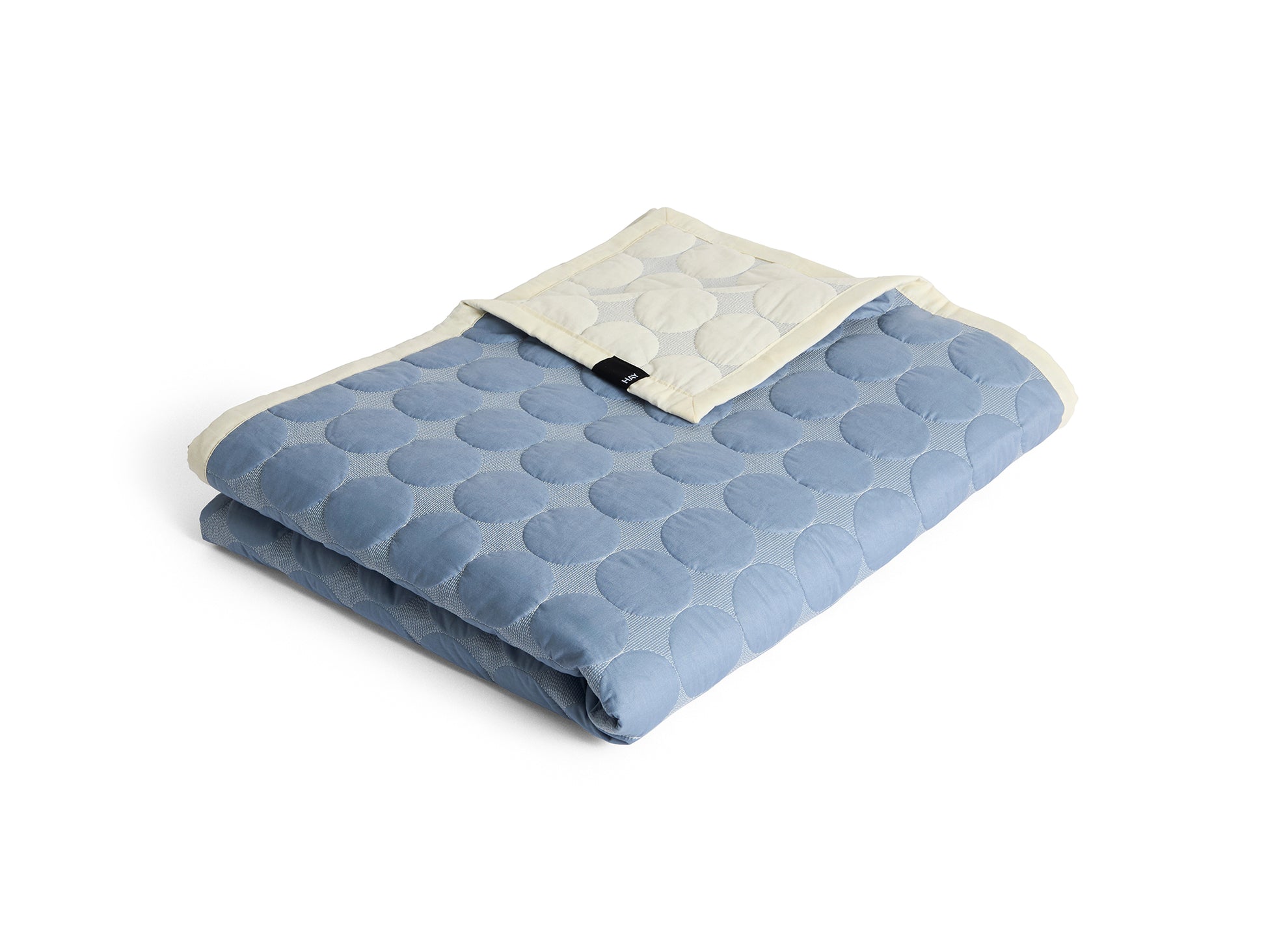 Mega Dot Bed Cover (Organic) by HAY - 260x260 / Dusty Blue