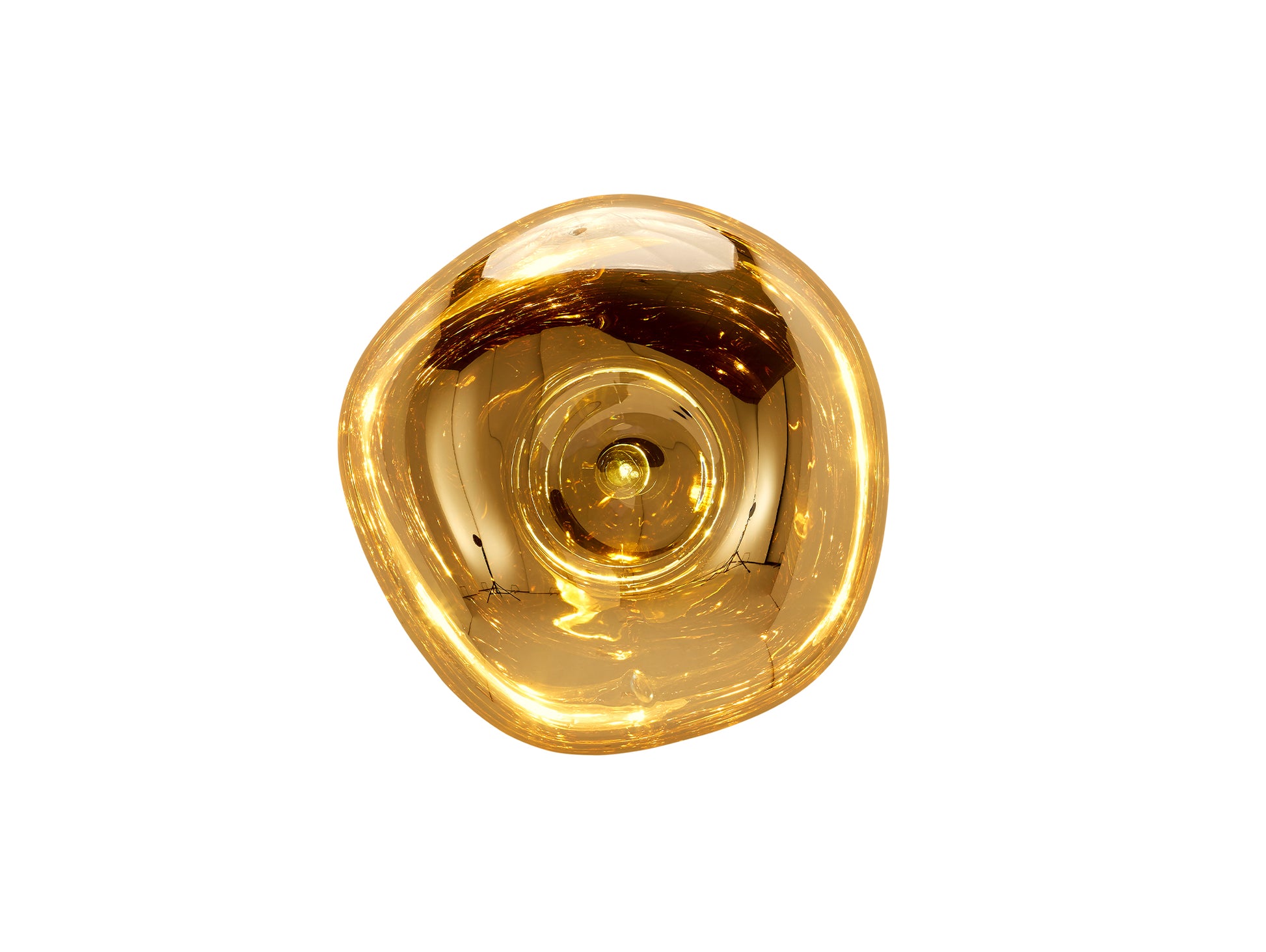 Melt Surface LED Wall Lamp by Tom Dixon - Gold