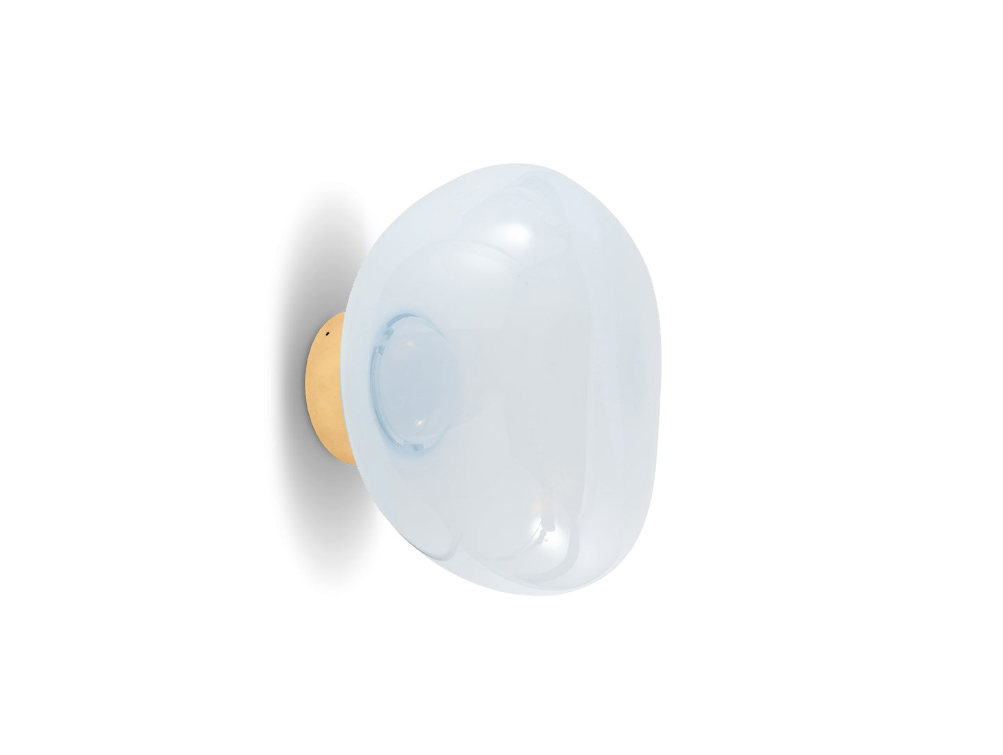 Melt Surface LED Mini Wall Lamp by Tom Dixon - Opal / Gold