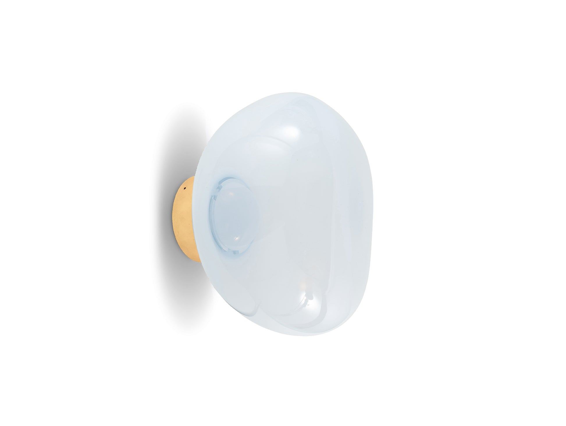 Melt Surface LED Mini Wall Lamp by Tom Dixon - Opal / Gold