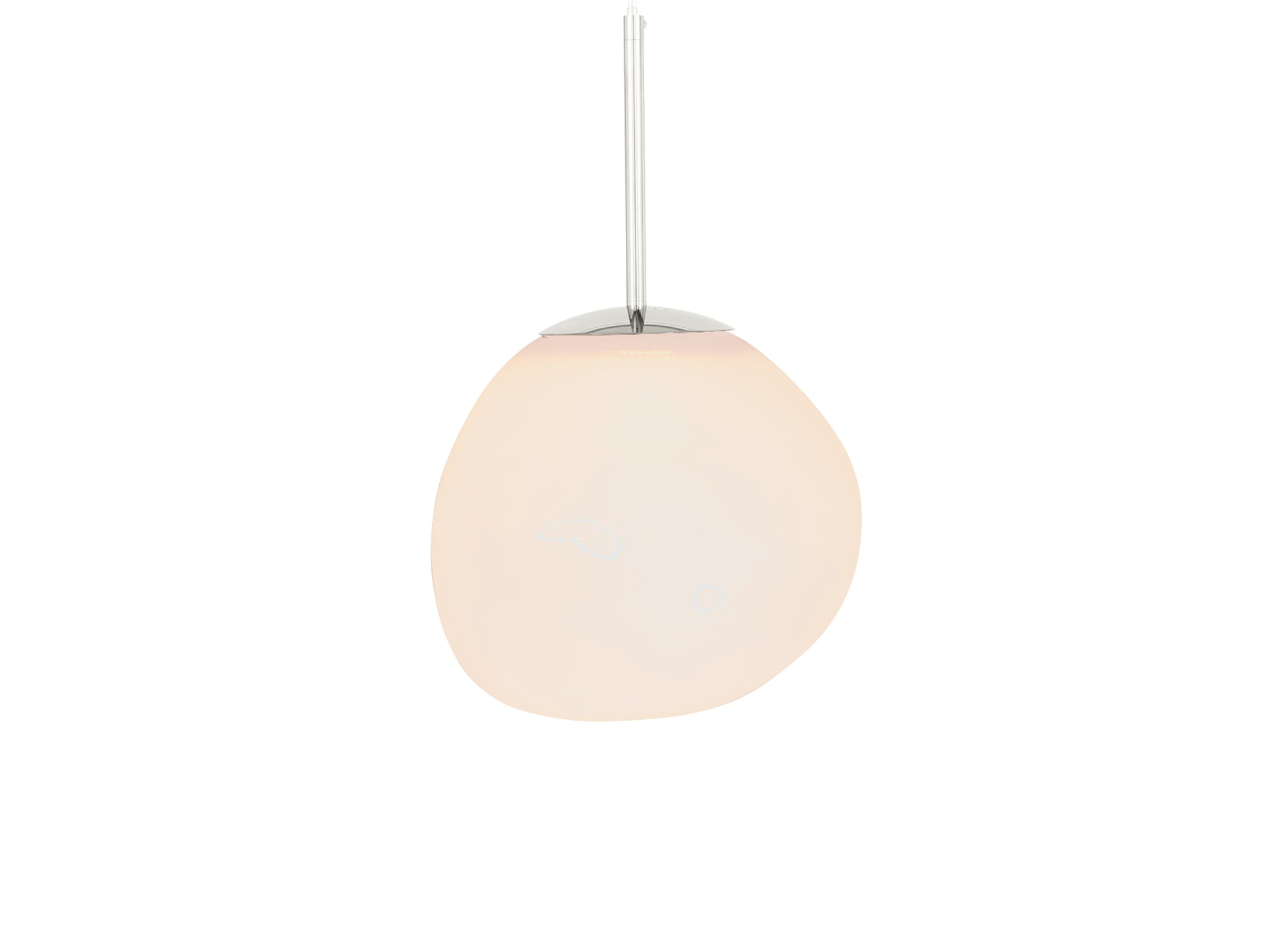 Melt LED Mini Pendant by Tom Dixon - Opal / Silver