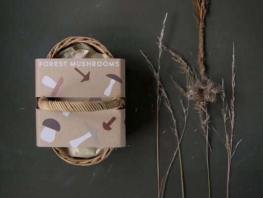 Forest Mushrooms Basket by Moon Picnic