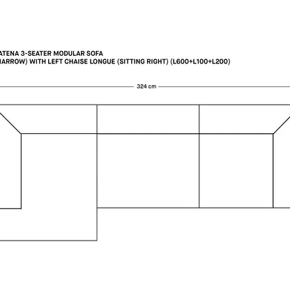 Catena 3-Seater Modular Sofa