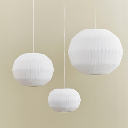 George Nelson Angled Sphere Bubble Pendant Lamp  by HAY