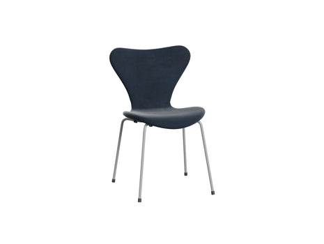 Series 7™ 3107 Dining Chair (Fully Upholstered) by Fritz Hansen - Nine Grey Steel / Belfast Grey Blue