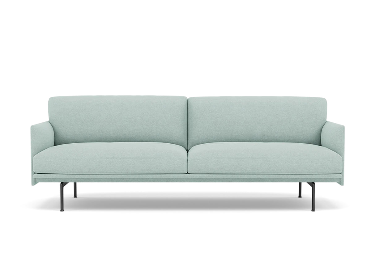 Outline Soft 3-Seater Sofa by Muuto - Fiord 721