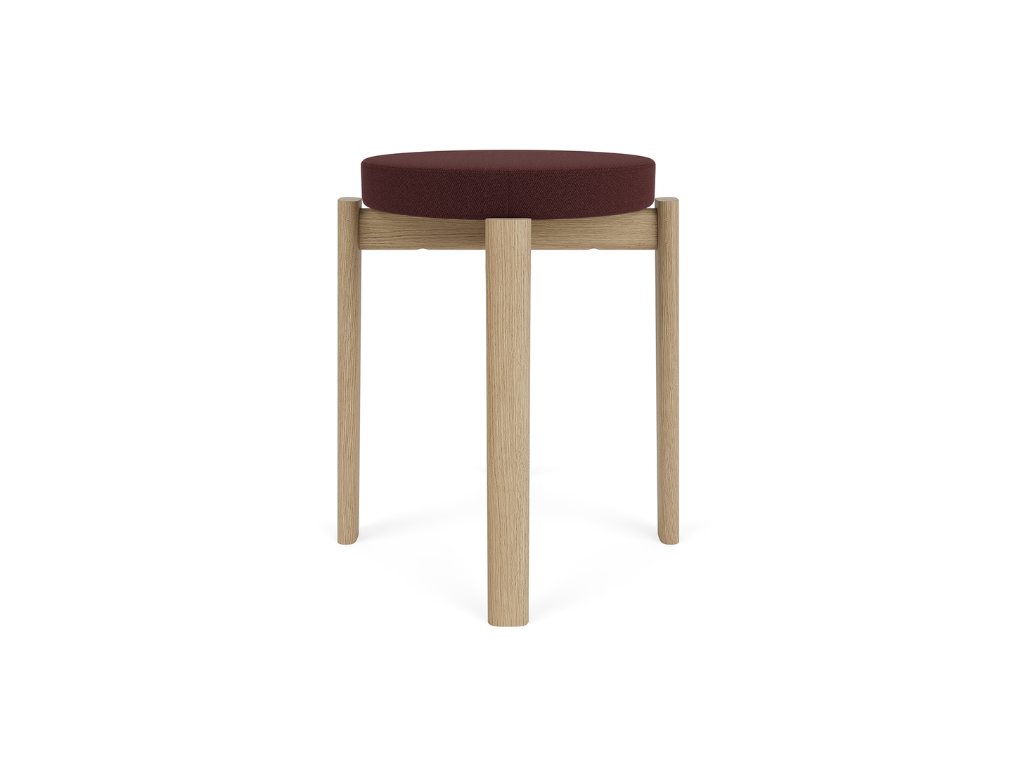 Passage Stool Upholstered by Audo Copenhagen - Oak Base / Vidar 693