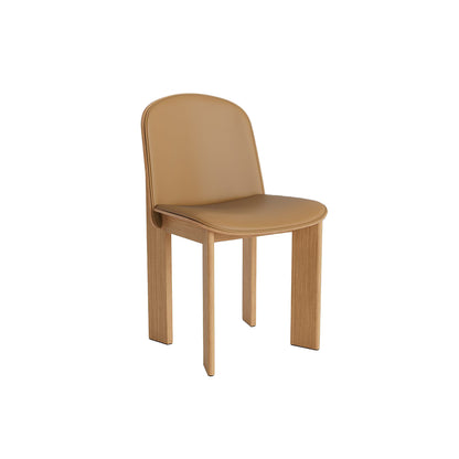 Chisel 65 Chair Front Upholstery by HAY - Oiled Oak / Cognac Grano Leather