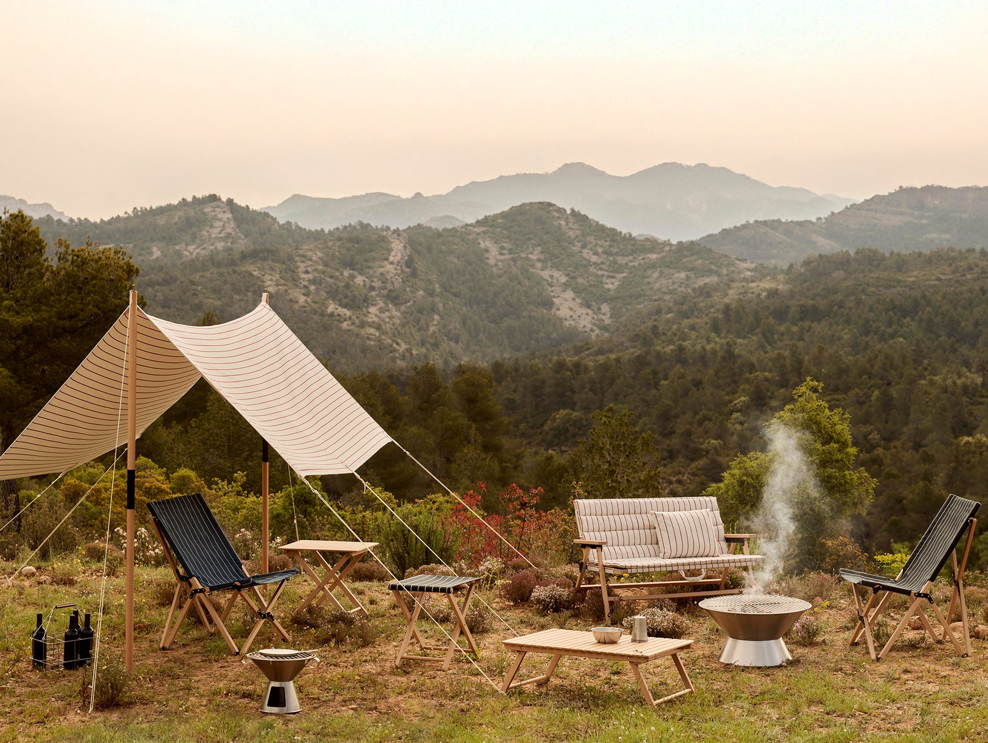 Outdoor Market Folding Sofa by HAY 