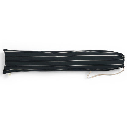 Outdoor Market Folding Chair by HAY - Black with Beige Stripe