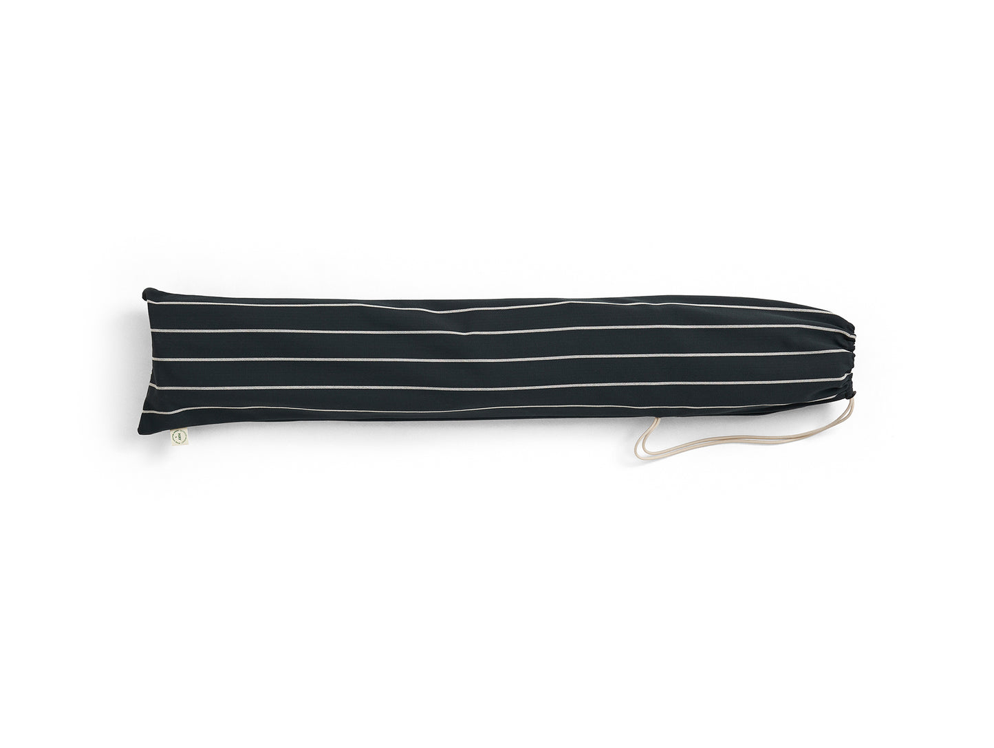 Outdoor Market Folding Chair by HAY - Black with Beige Stripe