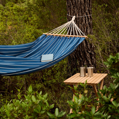 Outdoor Market Hammock by HAY - Blue with Beige Stripe