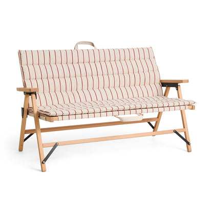 Outdoor Market Folding Sofa Cushion by HAY - Beige with Red Stripe
