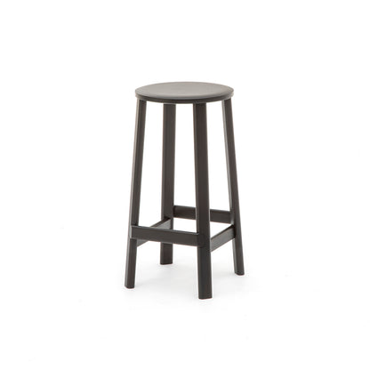 Archive Barstool by Karimoku New Standard - Low  / Black Lacquered Oak