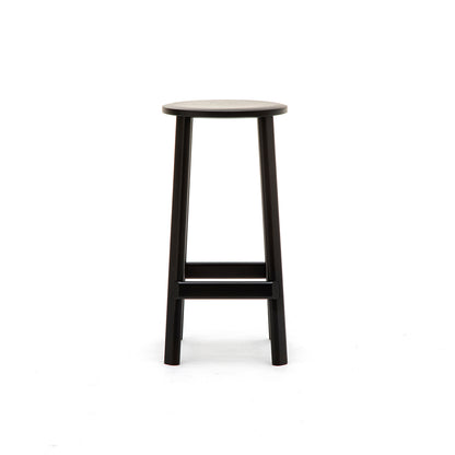 Archive Barstool by Karimoku New Standard - Low / Black Lacquered Oak