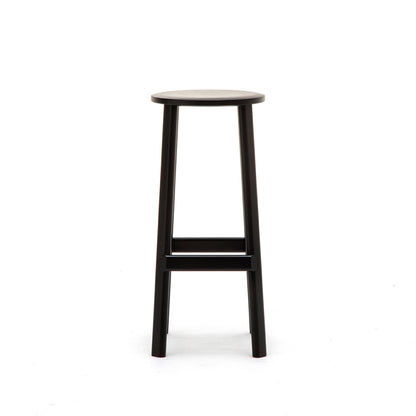 Archive Barstool by Karimoku New Standard - High / Black Lacquered Oak