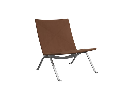 PK22 Lounge Chair  Anniversary Edition by Fritz Hansen - Walnut Haze Leather