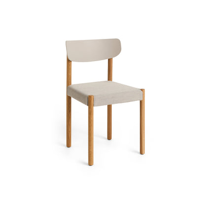 Pack Chair 11 by HAY - Oiled Oak Base / Chalk Grey Backrest / Remix 126