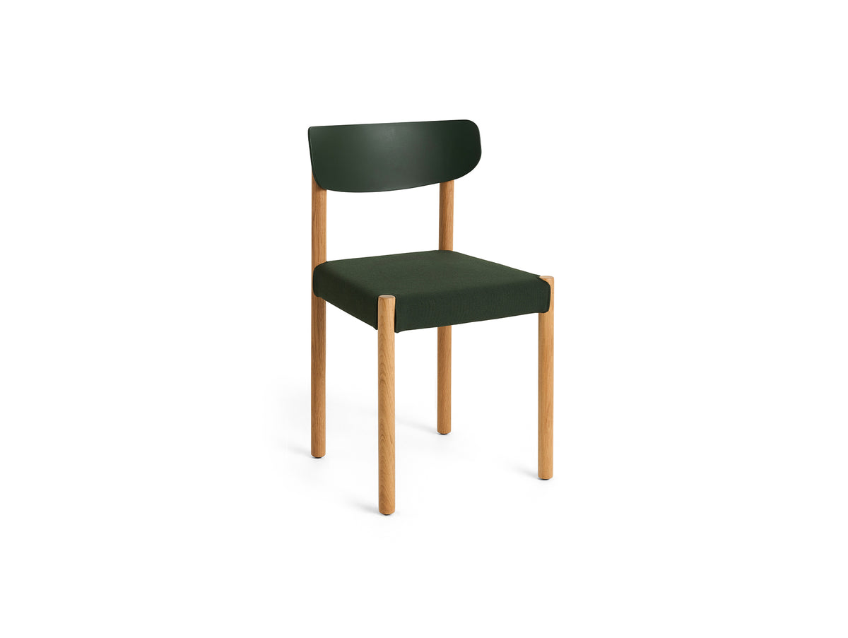 Pack Chair 11 by HAY - Oiled Oak Base / Palm Green Backrest / Steelcut 975