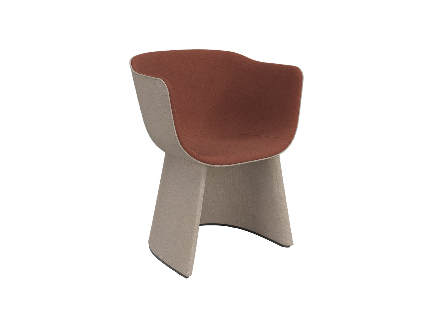 Monolit Armchair by Fritz Hansen - CM220 / Shell: Twill Weave 230 / Seat: Tonus 4 474