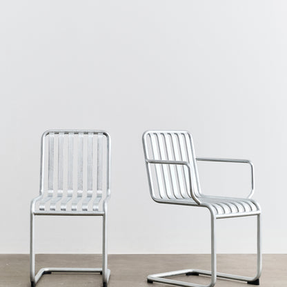 Palissade Cantilever Chair and Armchair by HAY - Hot galvanised