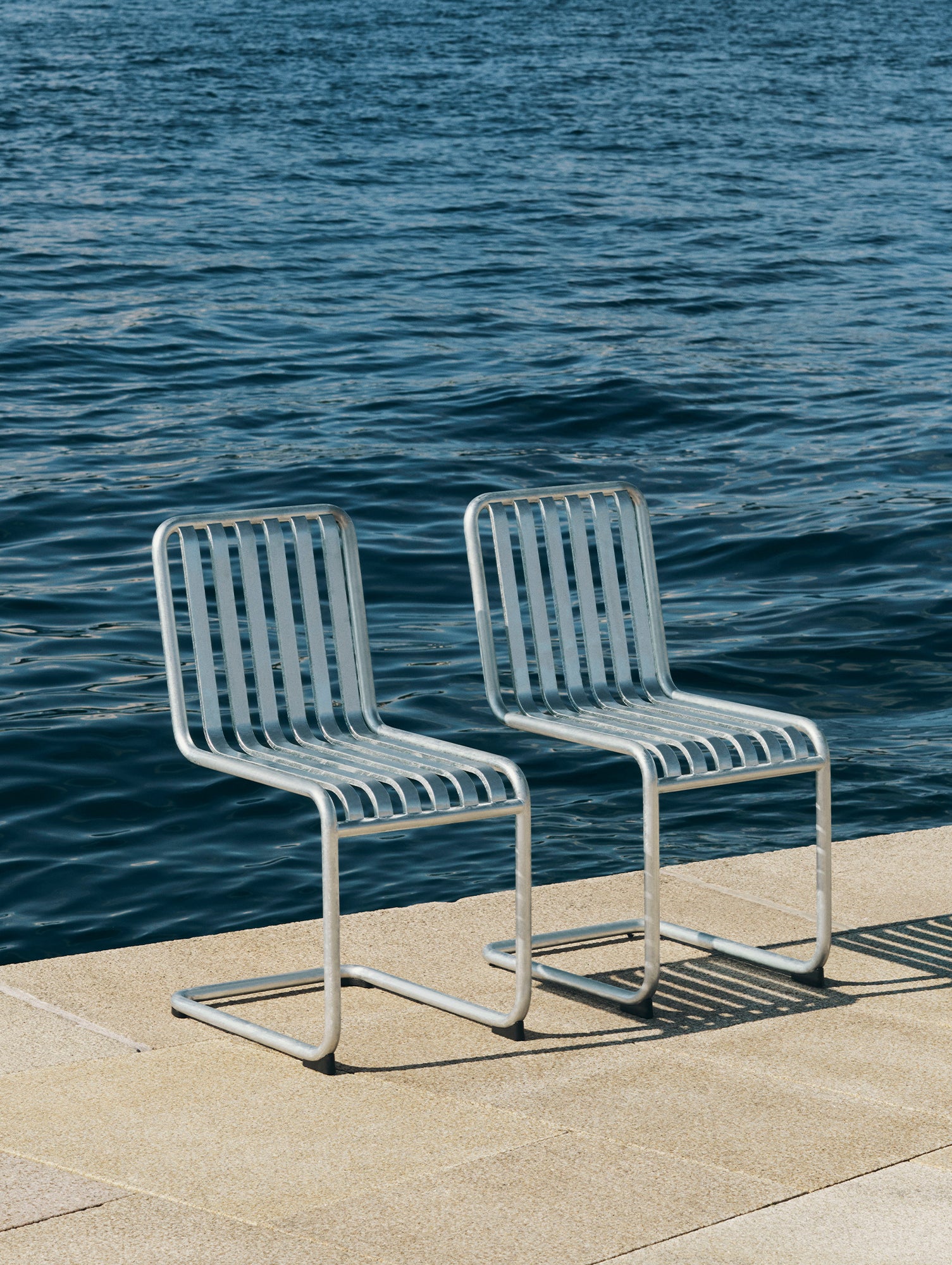 Palissade Cantilever Chair by HAY - Hot Galvanised