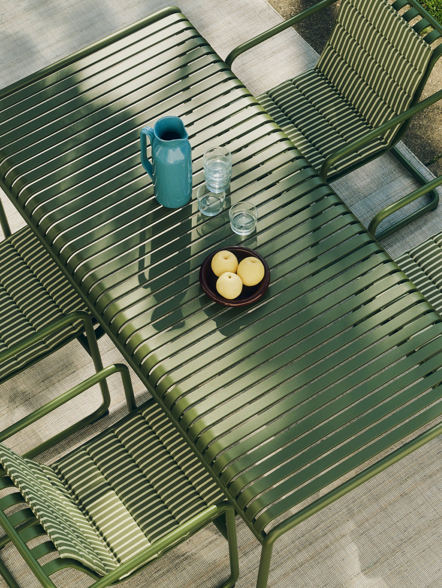 Terrazza Folding Seat Cushion by HAY - Olive 