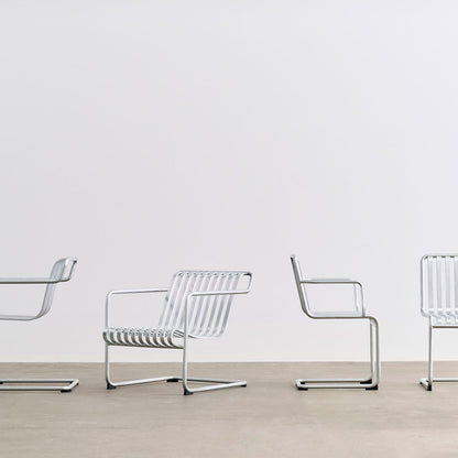 Palissade Cantilever Lounge Chair Low by HAY - Hot galvanised