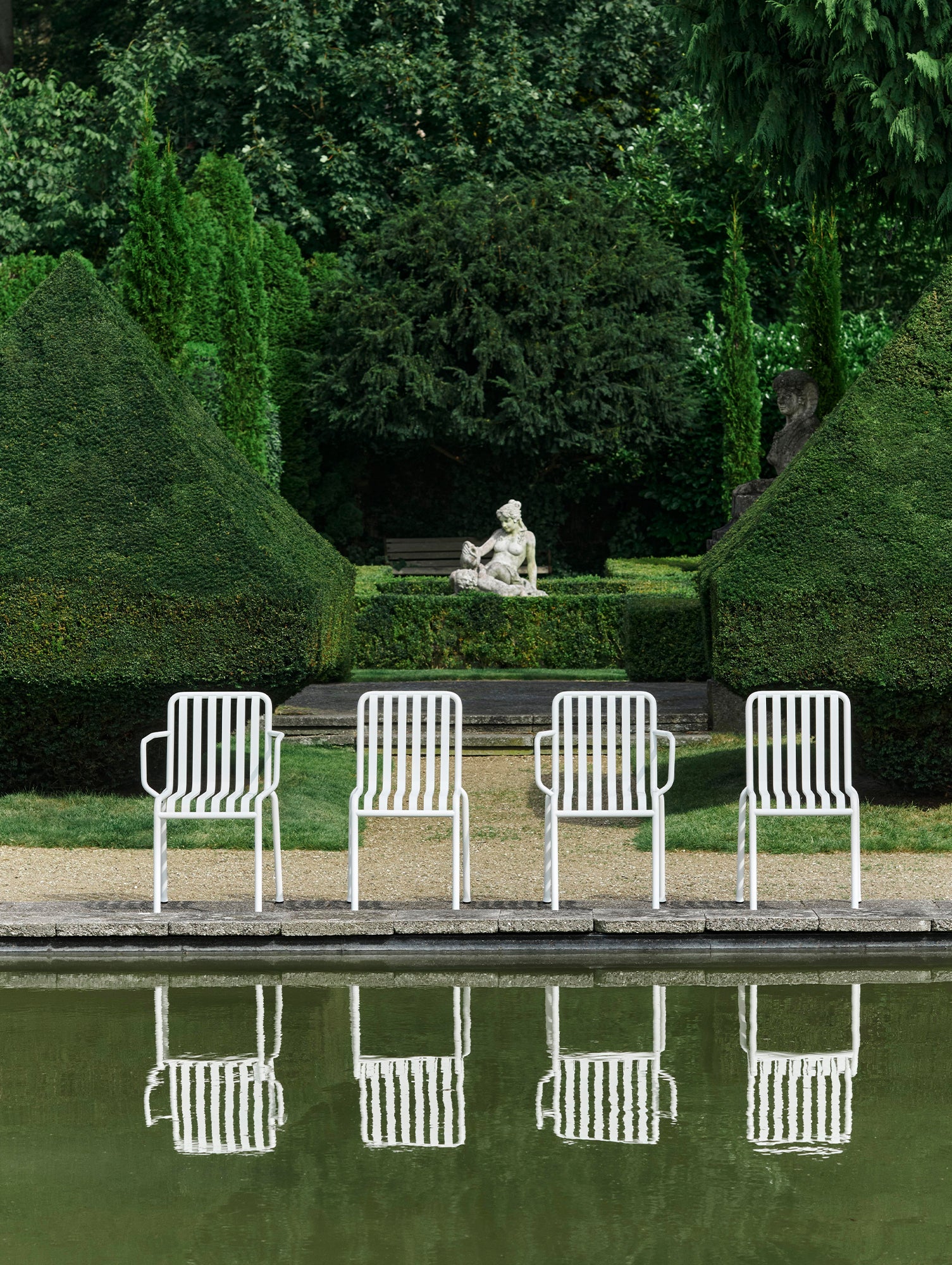 Palissade Dining Chair by HAY - Cream White