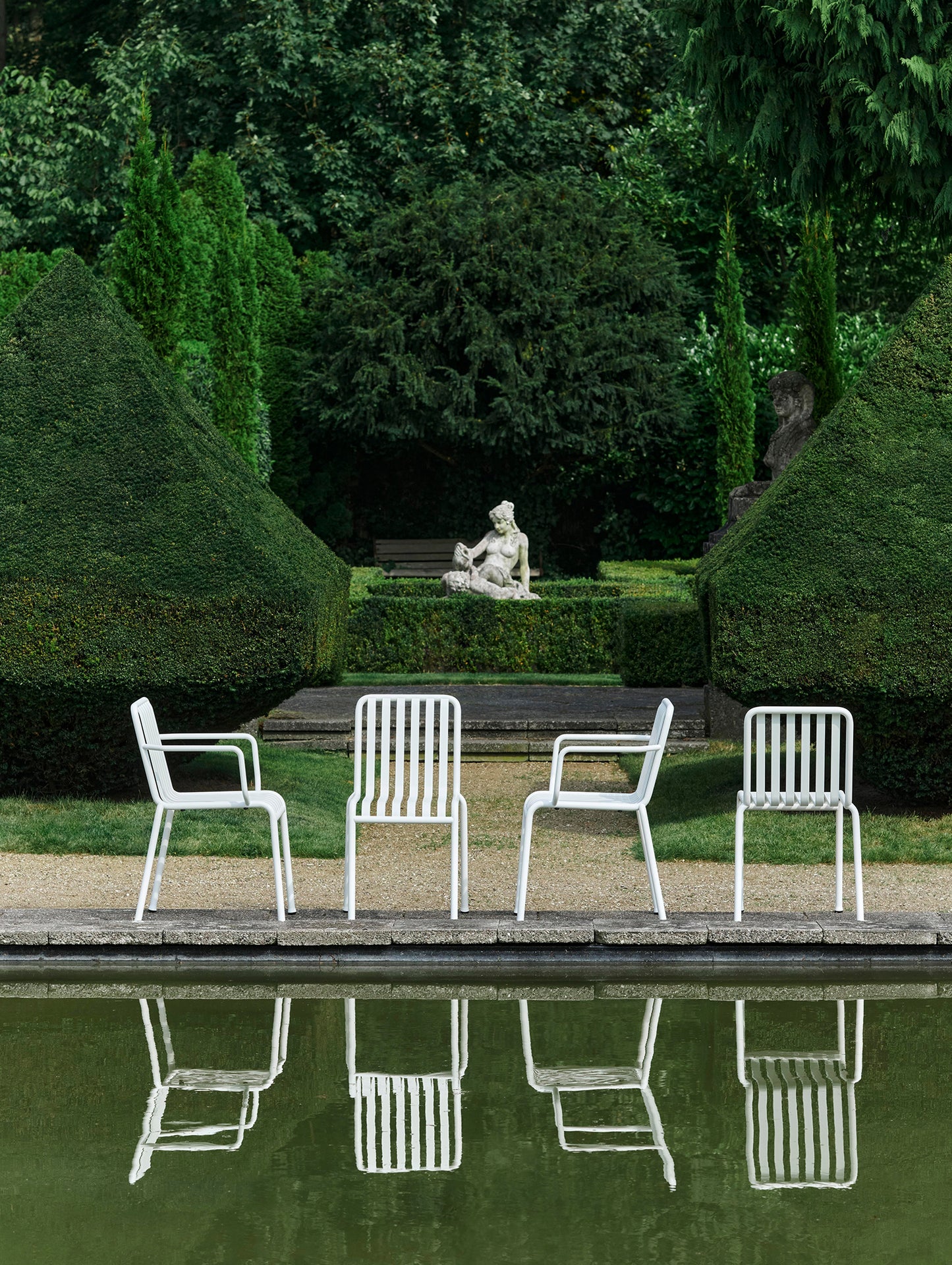 Palissade Dining Chair by HAY - Cream White