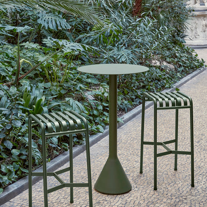 Palissade Bar Stool by HAY - Olive