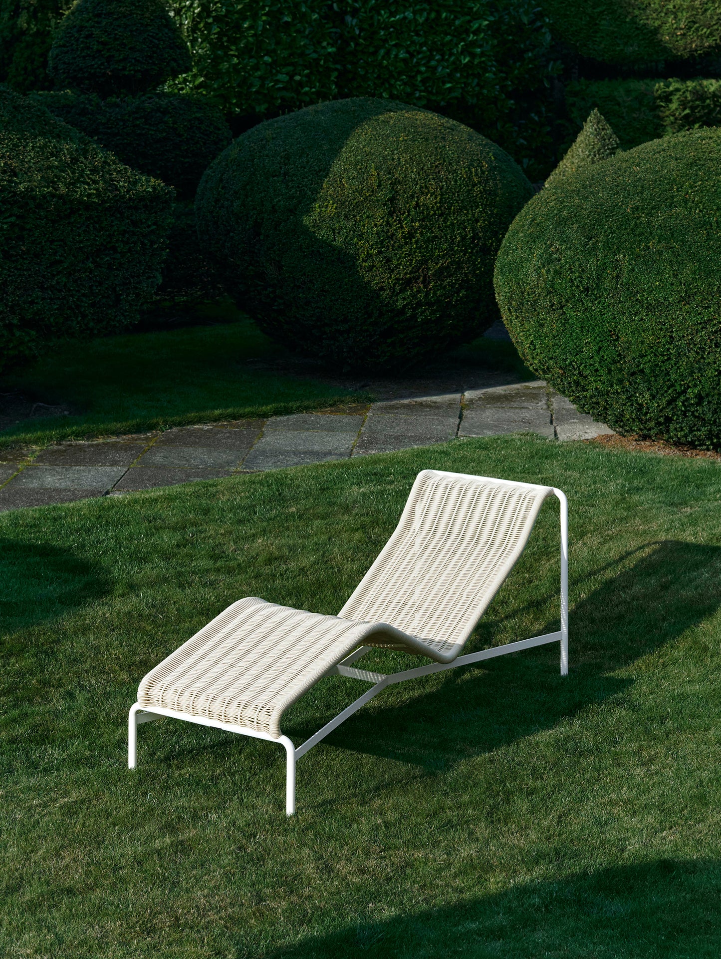 Palissade Cord Chaise Longue by HAY - Cream White Cord