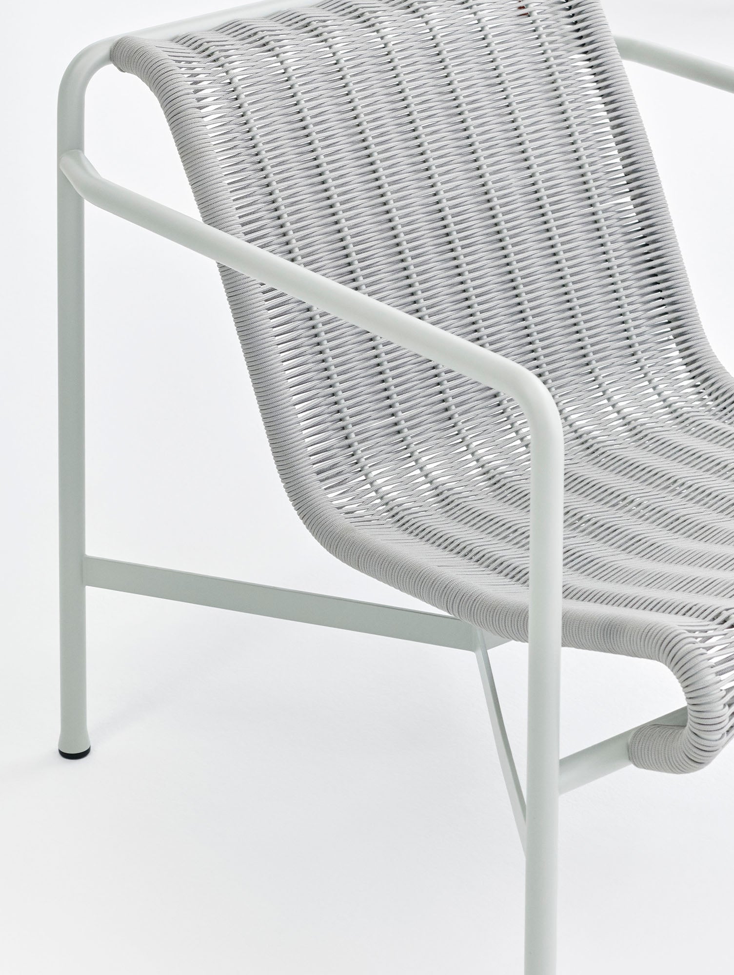 Palissade Cord Lounge Chair Low by HAY - Sky Grey Cord