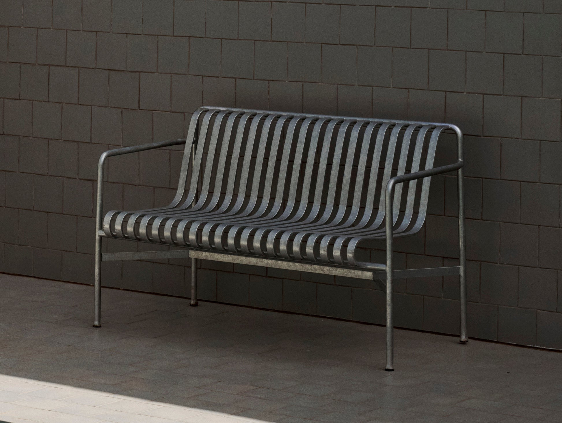 HAY Palissade Lounge Sofa, Hot Galvanised