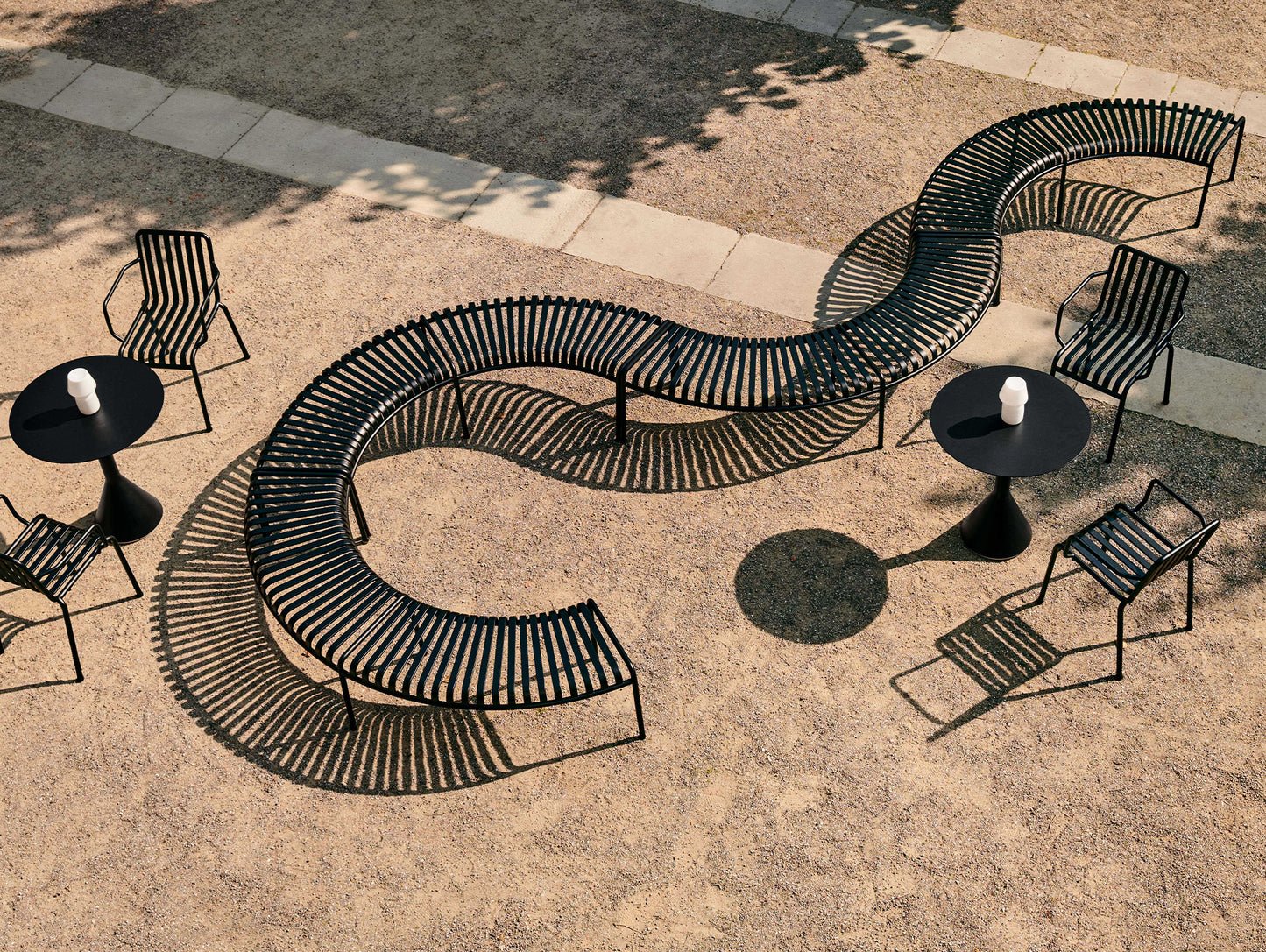 Palissade Park Bench by HAY - Anthracite