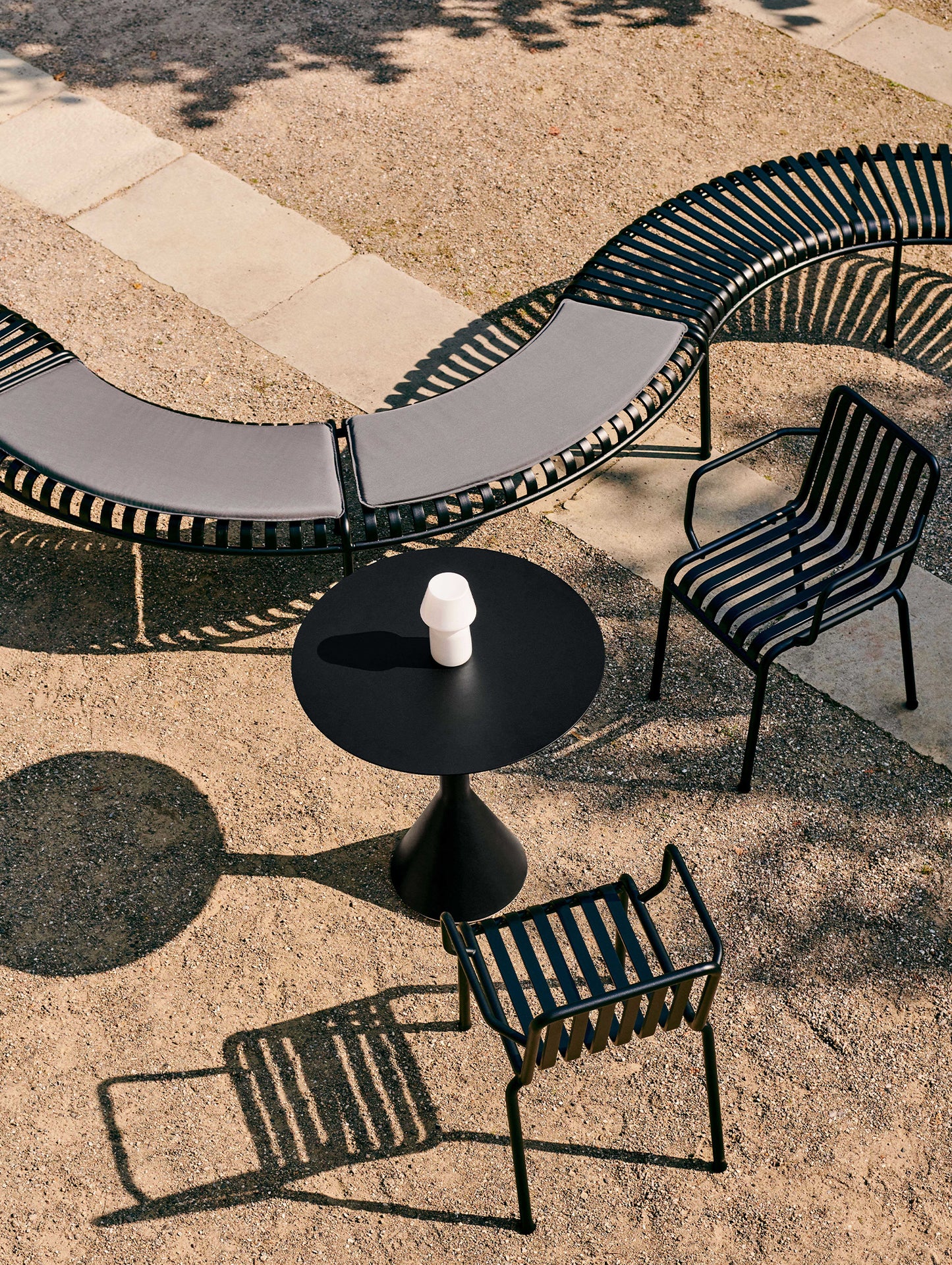 Palissade Park Bench by HAY - Anthracite