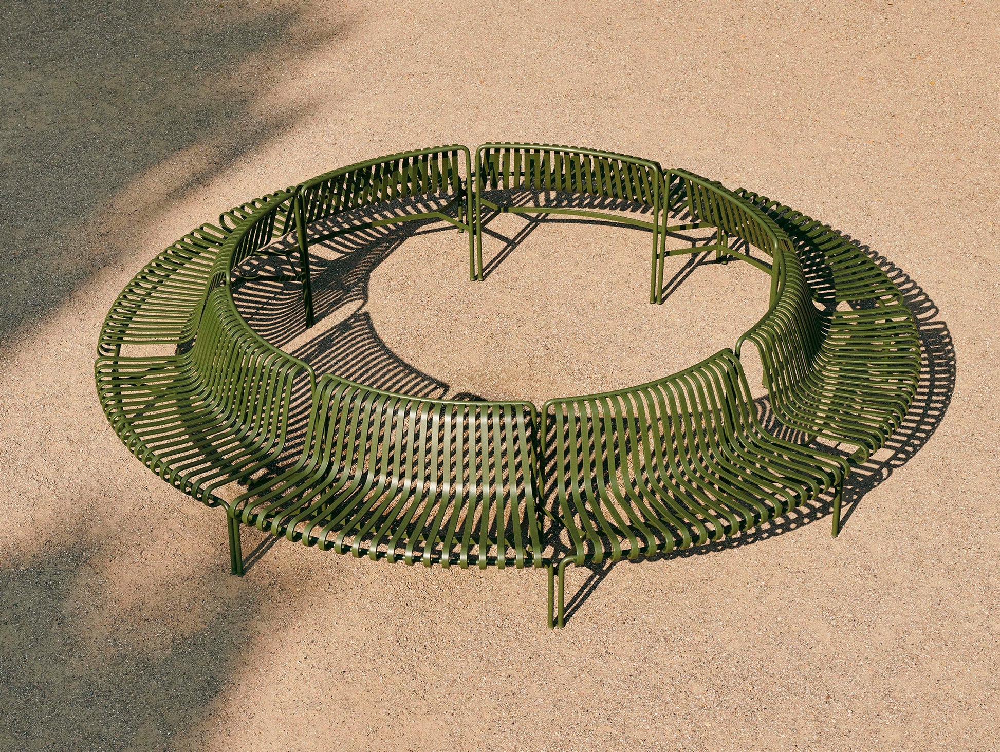 Palissade Park Dining Bench - Out-Out Starter Set by HAY - Olive