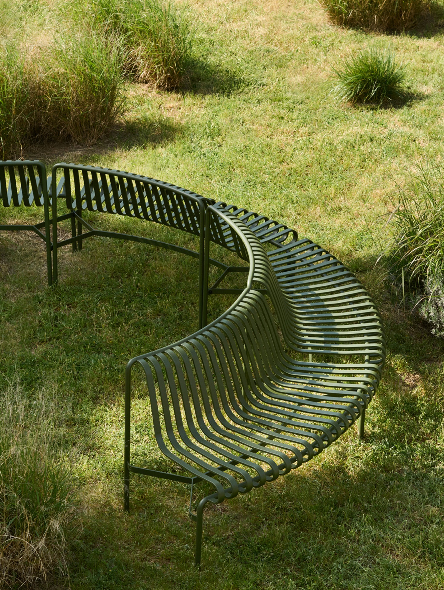 Palissade Park Dining Bench - Out-Out Starter Set by HAY - Olive