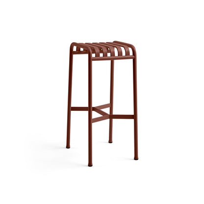 Palissade Bar Stool by HAY - Iron Red